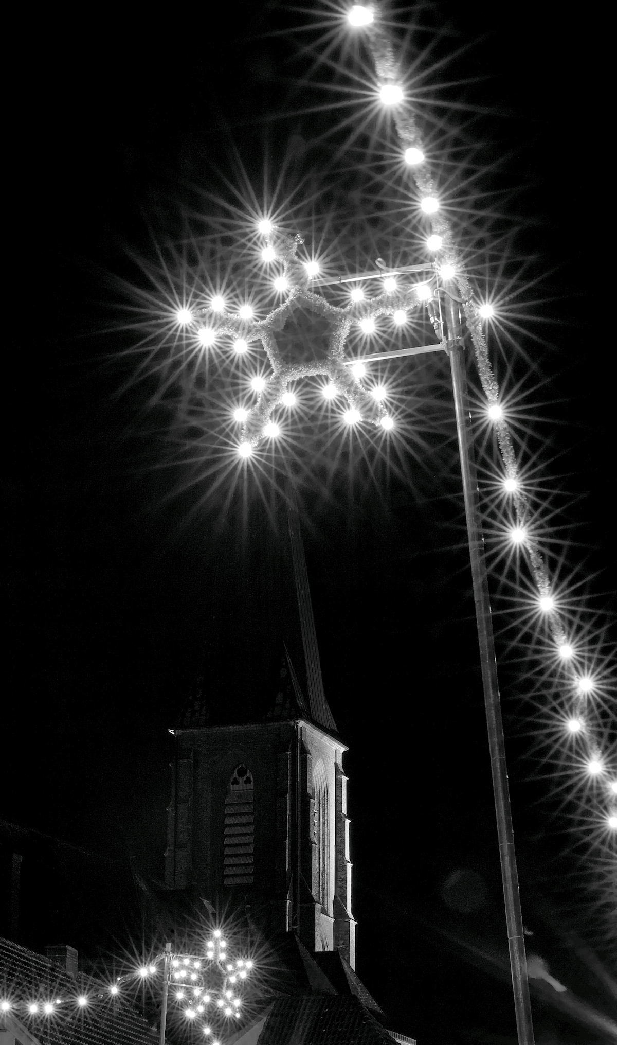 weihnachten, dinklage, weihnachtsbeleuchtung, festbeleuchtung, straßenbeleuchtung, illumination, straßenschmuck, ortsbild, straßenbild