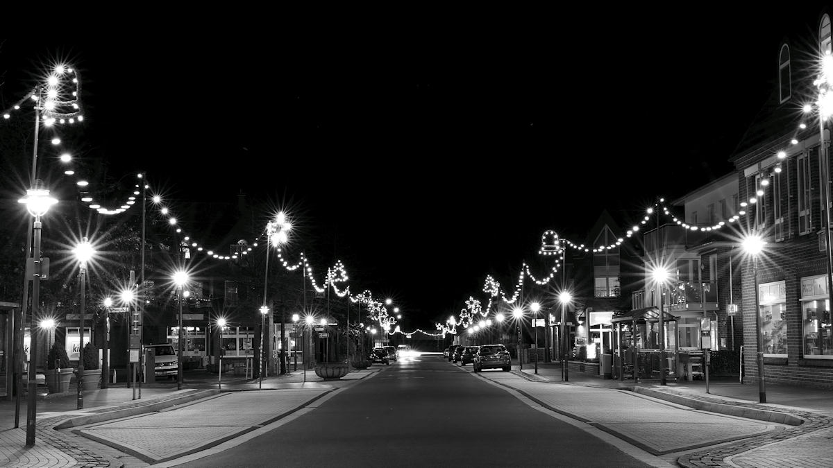 weihnachten, dinklage, weihnachtsbeleuchtung, festbeleuchtung, straßenbeleuchtung, illumination, straßenschmuck, ortsbild, straßenbild
